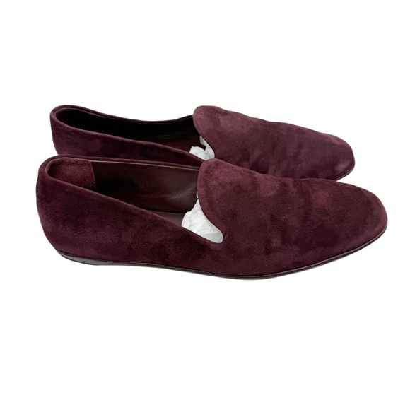 Vince Paz Suede Slip On Loafer flats Burgundy Size 8 - Picture 5 of 6
